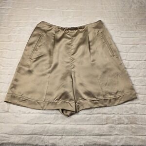 Ralph Lauren Purple Label Ainsworth Washed Satin Shorts Womens 2 $990